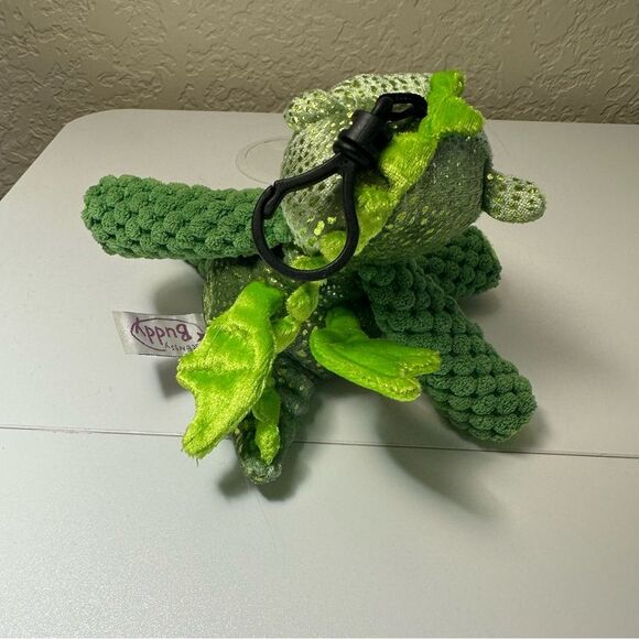 Scentsy Buddy 8” Scout The Dragon Green Stuffed Animal Plush Keychain Clip - Picture 5 of 6
